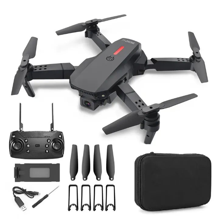 Drone E88 Pro Mini 4K HD – Double Caméra FPV, Pliable, avec Télécommande – Idéal Débutants & Enfants