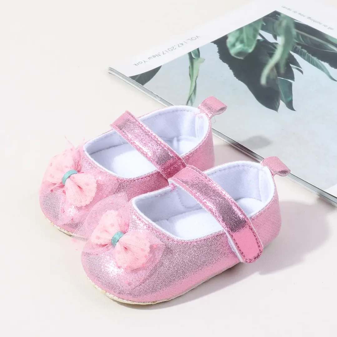 Sandales Bébé Fille – Semelle Souple, Design Bling – 0 à 15 Mois