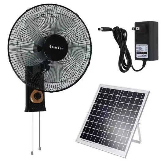 Ventilateur Mural Solaire avec Panneau Photovoltaïque et Chargeur – Économie d’Énergie et Fraîcheur Écologique