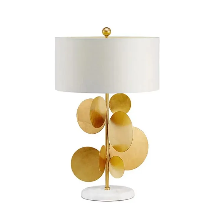 Lampe Sphères Dorées Sculpturales – YF-169A