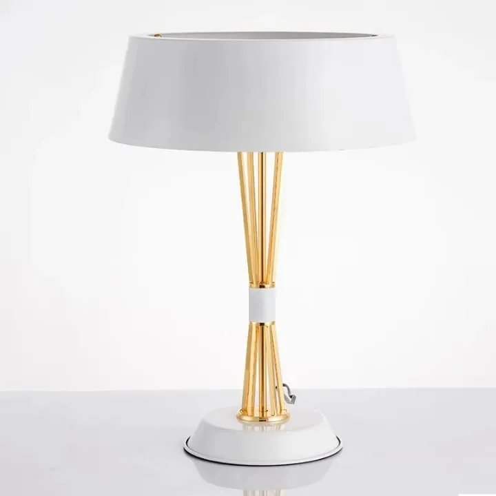 Lampe Colonne Torsadée avec Abat-Jour Large – YF-818