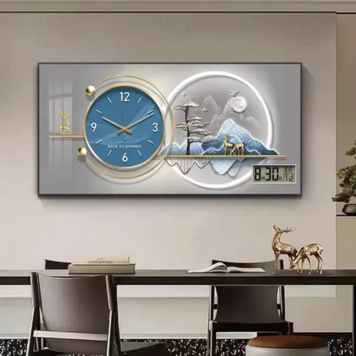 Horloge murale LED design cercle lumineux