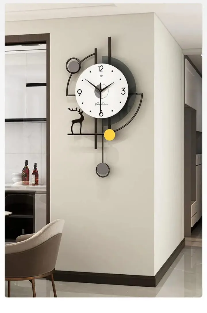 Horloge murale moderne design asymétrique