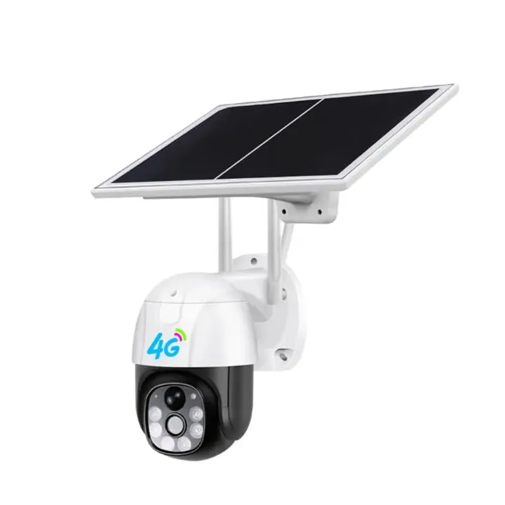 Caméra solaire 4G extérieure avec rotation motorisée