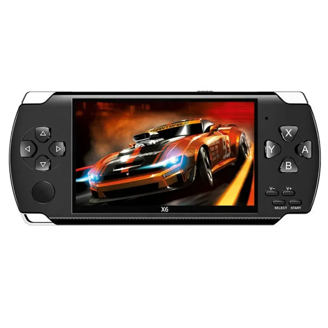 Console de Jeu Portable X6 – 10 000 Jeux Classiques | Écran HD, Multiplateforme, MP4/MP3, Ebook, Cadeau idéal