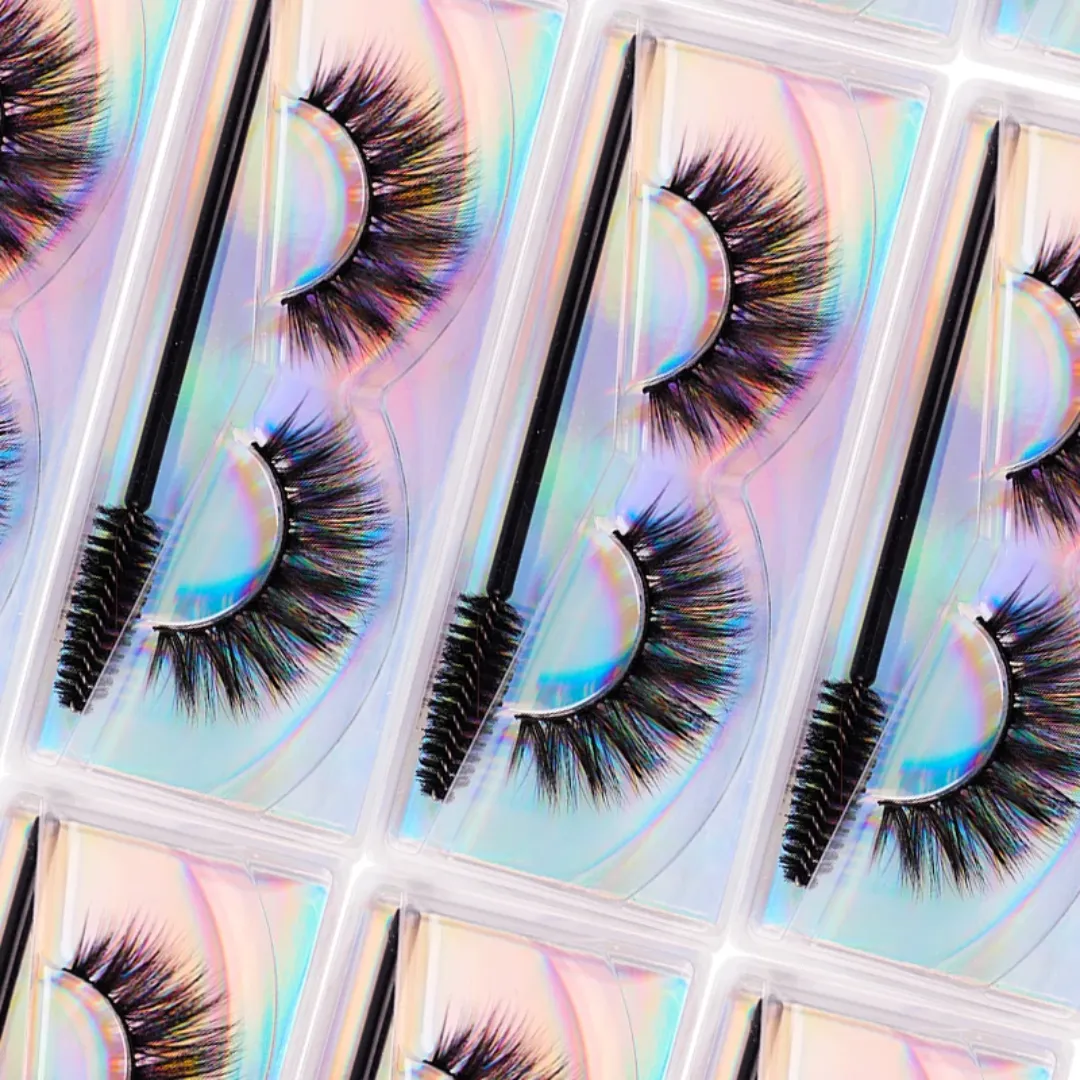 Cils Vaporeux 25 mm en Soie – Effet Vison, Ultra-Légers & Réutilisables – Personnalisables avec Logo