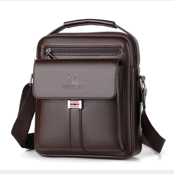 Sacoche Bandoulière Homme en Cuir PU – Élégant, Compact & Pratique – Style Business Décontracté