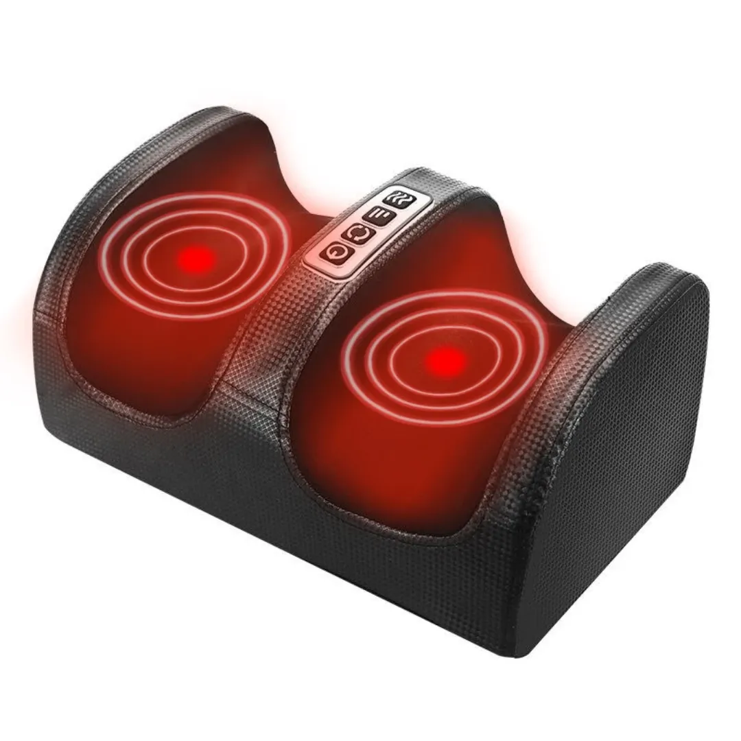 Masseur de Pieds Électrique Shiatsu – 20 Points de Massage, Chaleur Infrarouge, Vibrant & Compact
