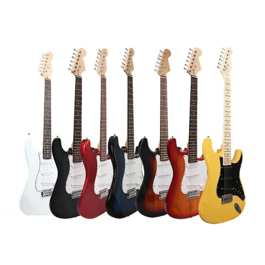 Guitare Électrique ST700 – 6 Cordes Acier – Corps en Tilleul – 39 Pouces – Modèle Débutant ou Pro