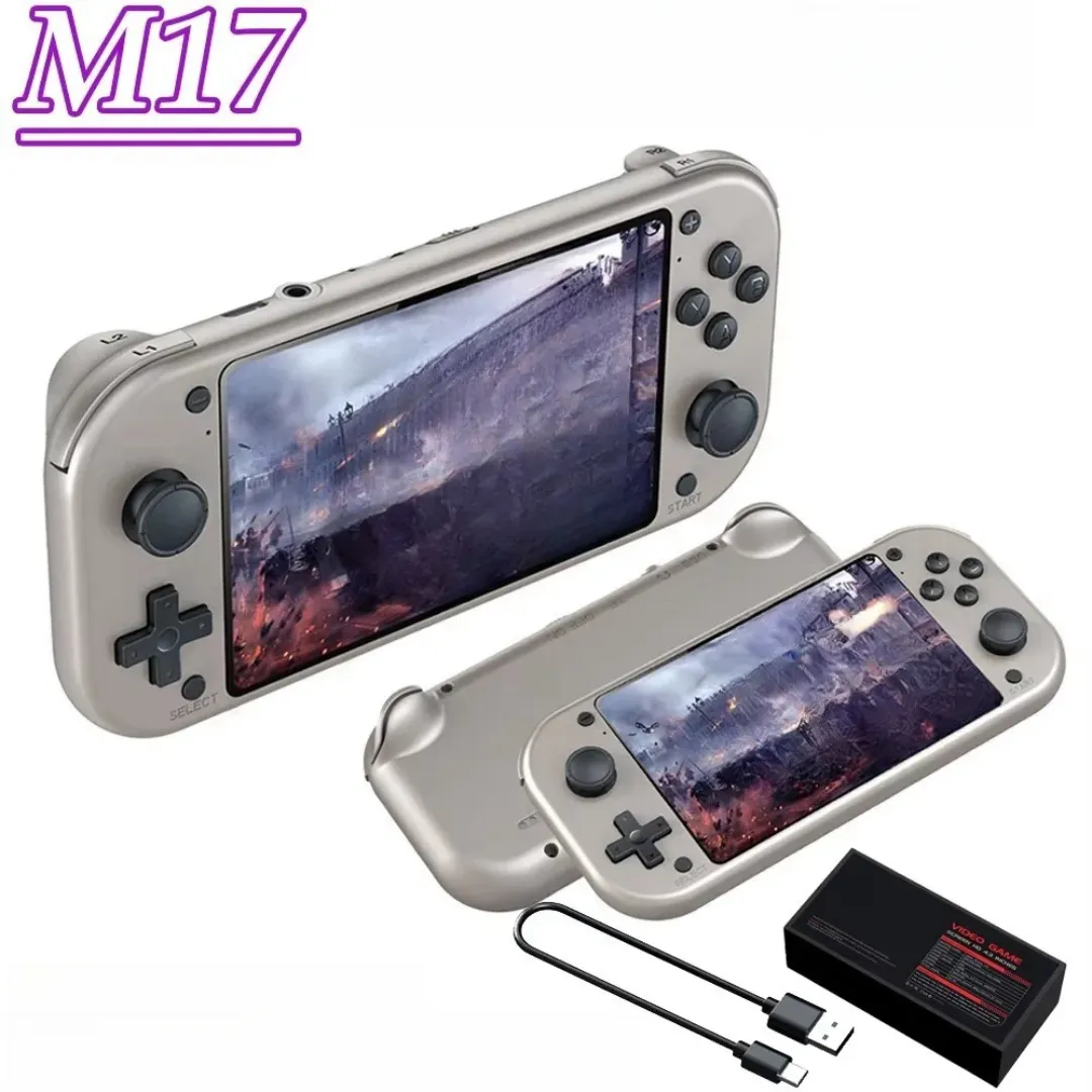 Console de Jeu Portable Rétro ZTX M17 – Double Système Android/Linux | 64 Go | Écran 4,3’’ HD | 10 000+ Jeux intégrés