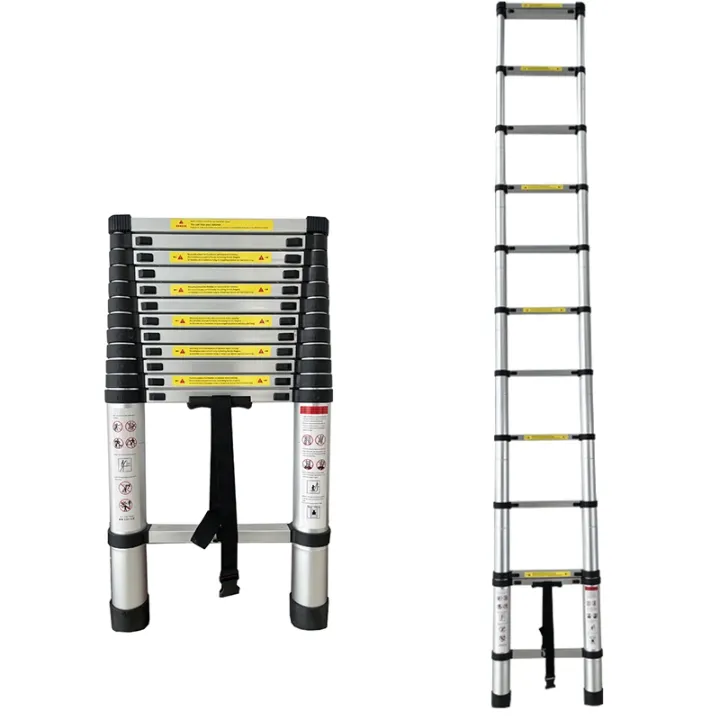 Échelle Télescopique en Aluminium 4 à 6M – Pliable, Sécurisée et Facile à Transporter