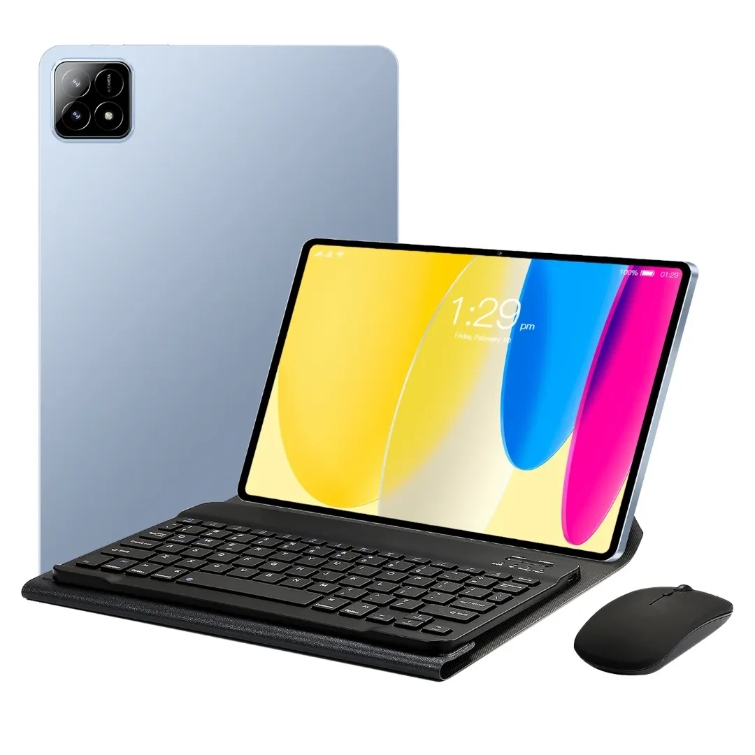 Tablette Android 10.1" – 12 Go RAM, 512 Go ROM, 4G/Wifi, Écran HD, Clavier & Souris Inclus