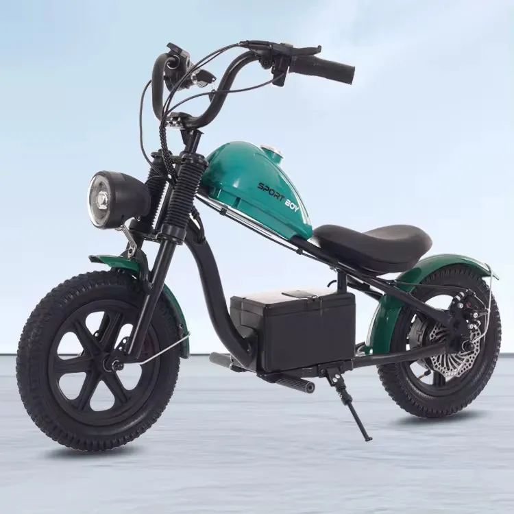 Moto Électrique Enfant Style Chopper – Batterie Rechargeable, Sécurité et Confort
