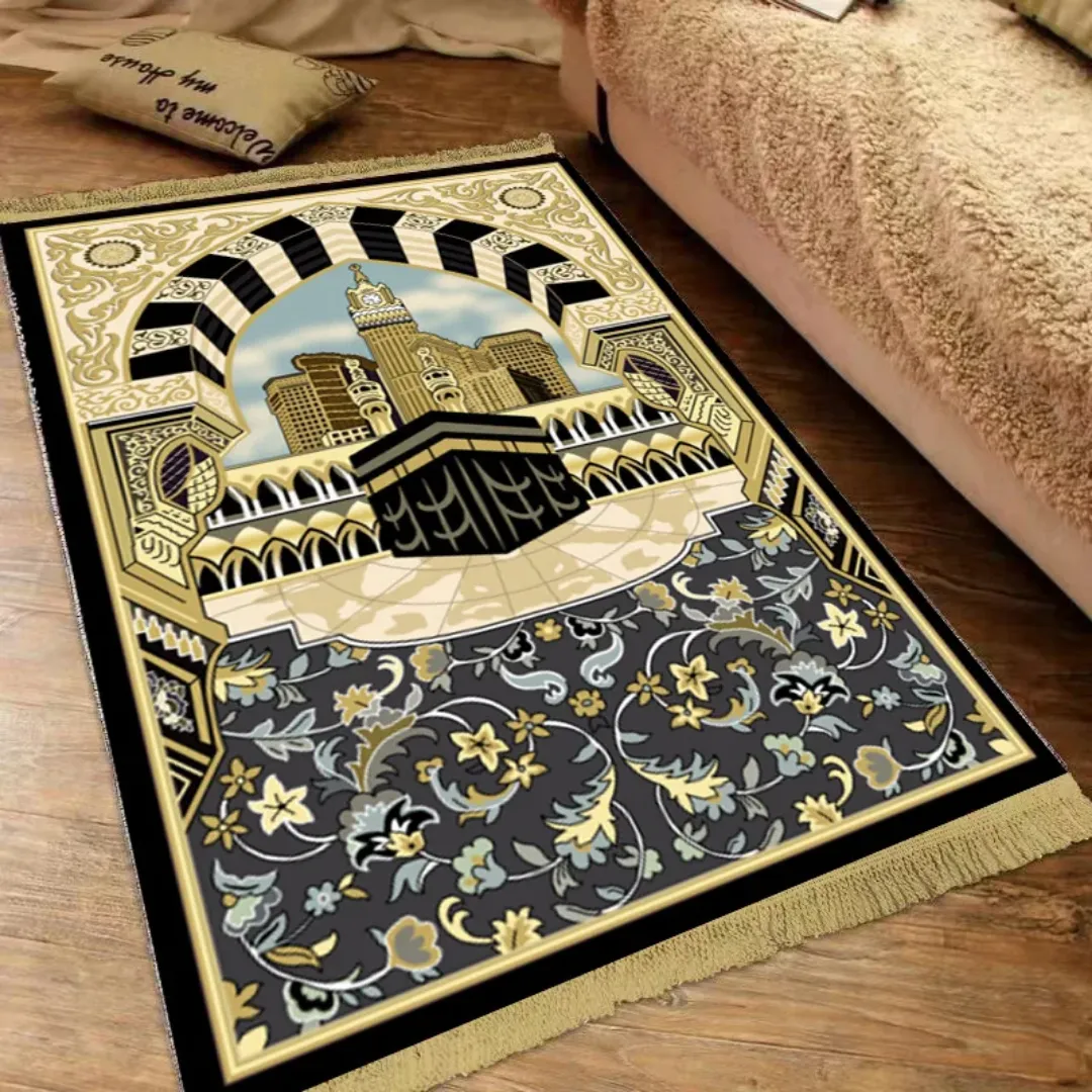 Tapis de Prière Kaaba Design – Moelleux et Antidérapant