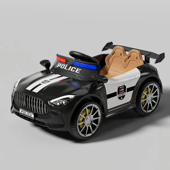 Voiture de Police Électrique – Modèle NZ8891 (version noire)