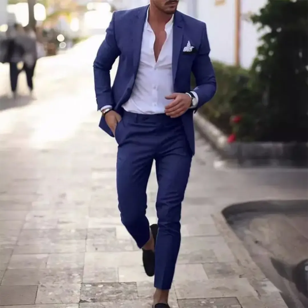 Costume Homme Slim Fit – Bleu Royal Élégant