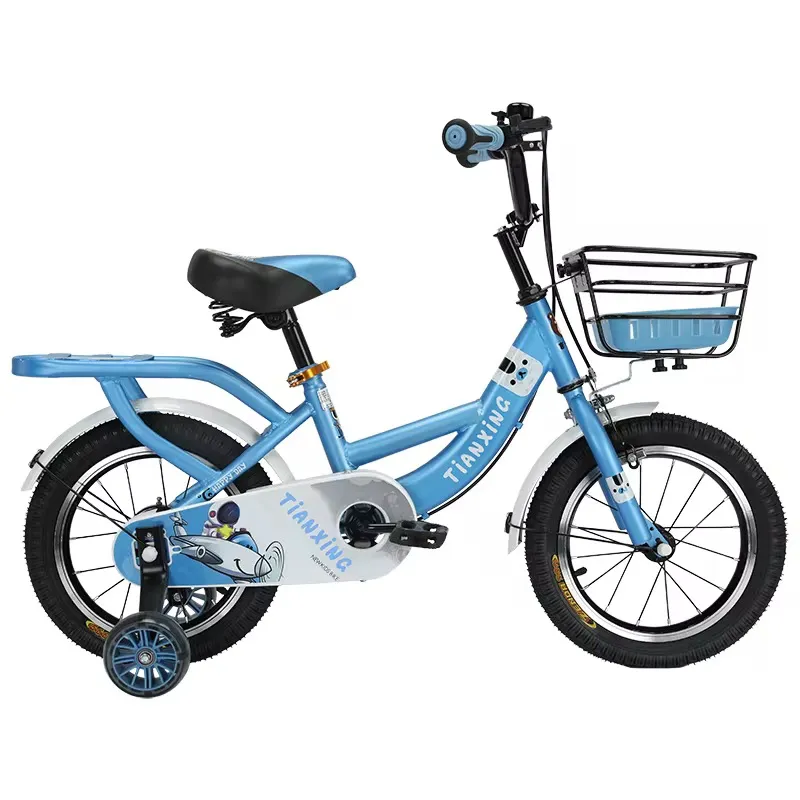 Vélo Enfant 3 à 10 ans avec Roulettes – Cadre Léger, Panier Avant, Design Ludique