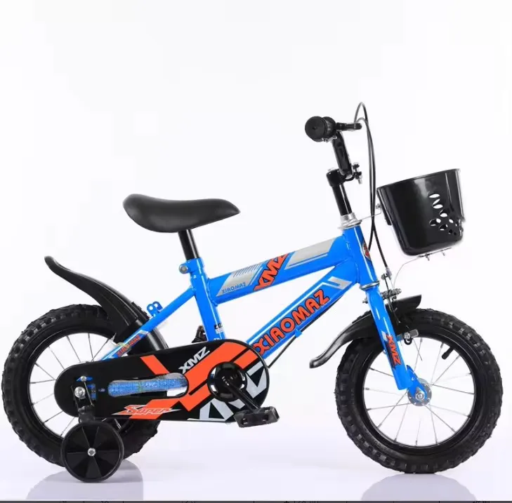 Vélo Enfant 12 Pouces avec Roulettes – Modèle Sportif pour Garçon ou Fille – Cadre Résistant et Design Coloré
