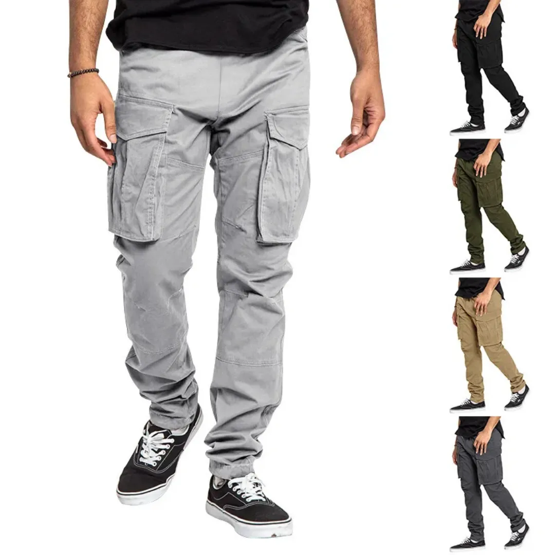 Pantalon Cargo Homme Multi-Poches – Style Urbain et Décontracté