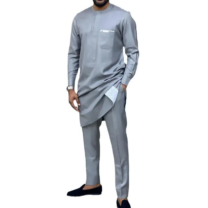 Ensemble Traditionnel Homme – Style Classique et Élégant