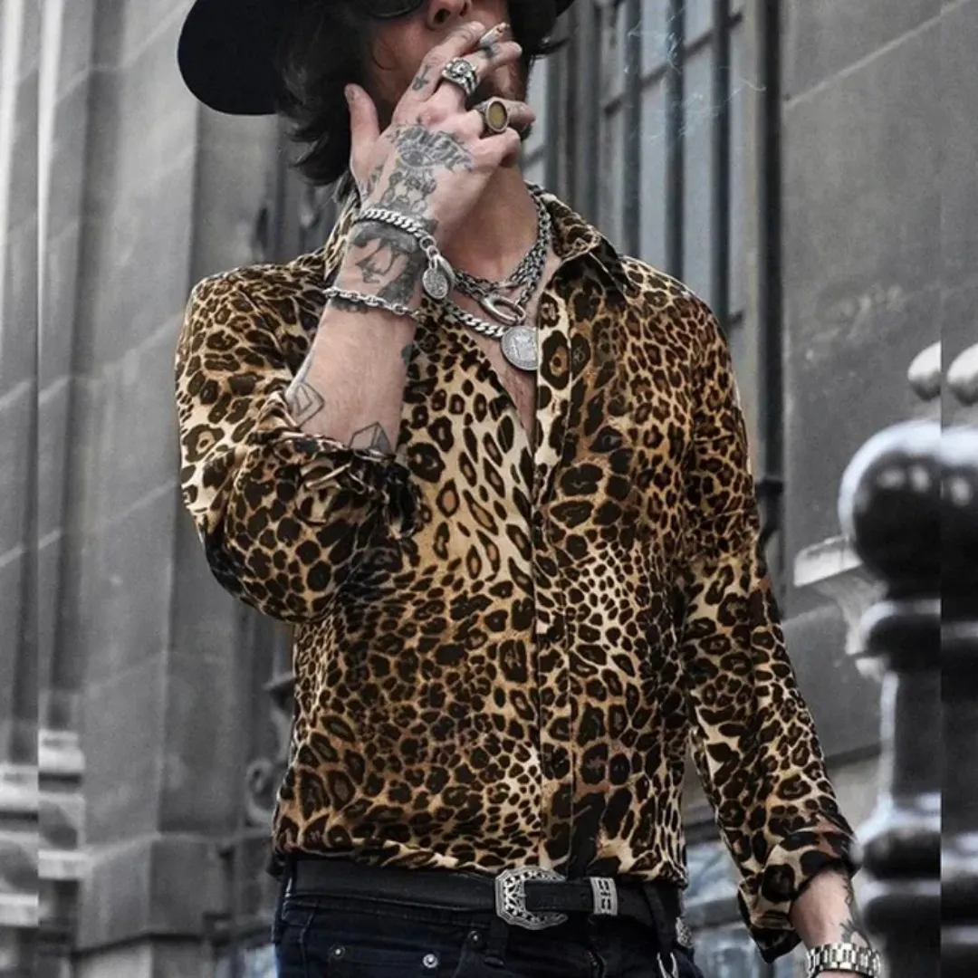 Chemise Léopard Homme – Look Rock & Sauvage