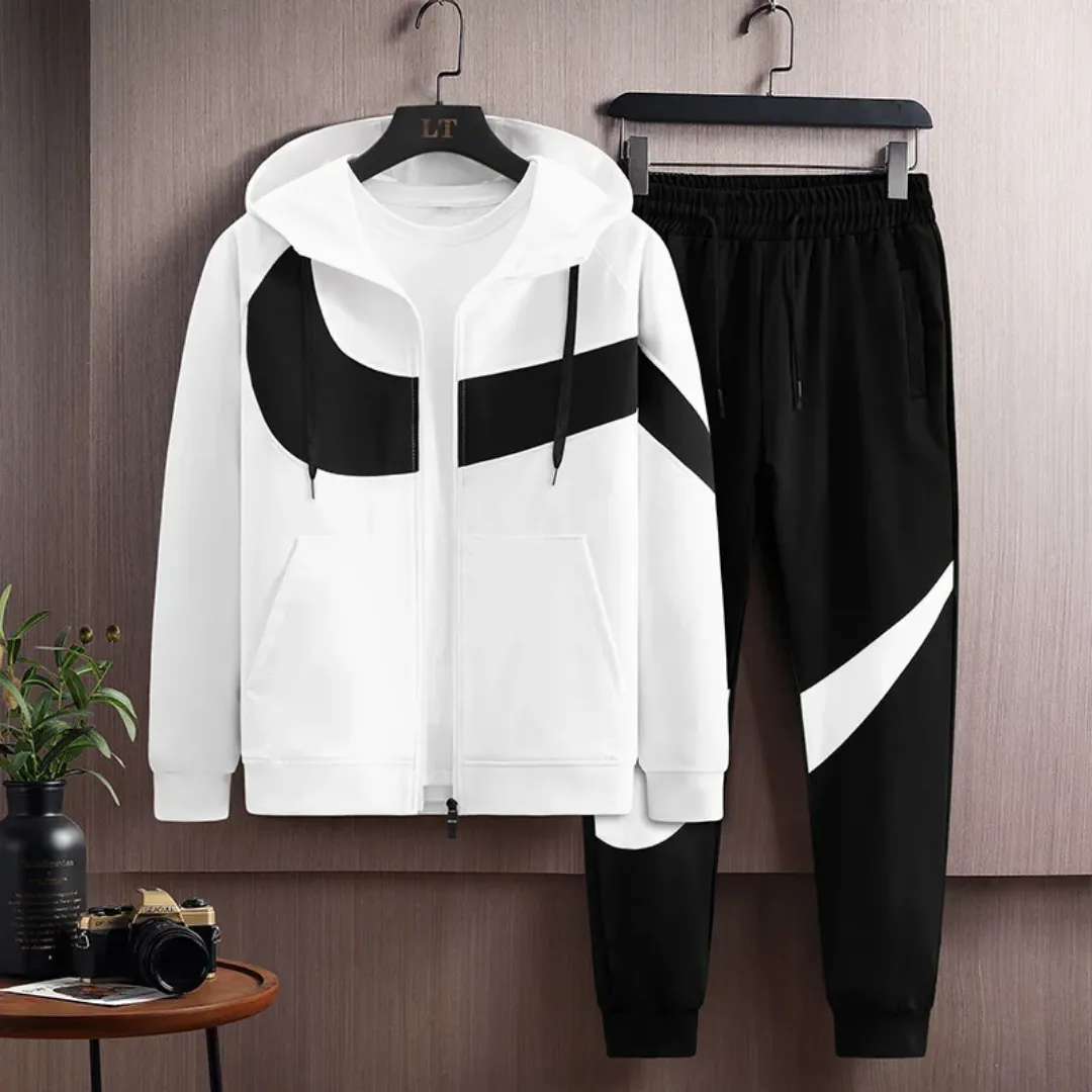 Ensemble Survêtement Homme Bicolore – Veste à Capuche + Jogging