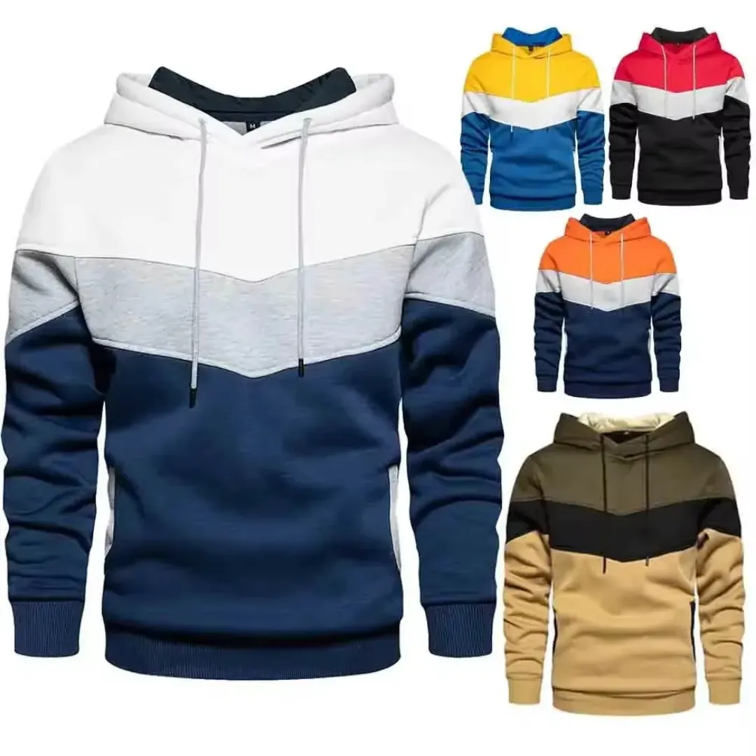 Sweat à Capuche Homme Tricolore – Style Urbain et Confort