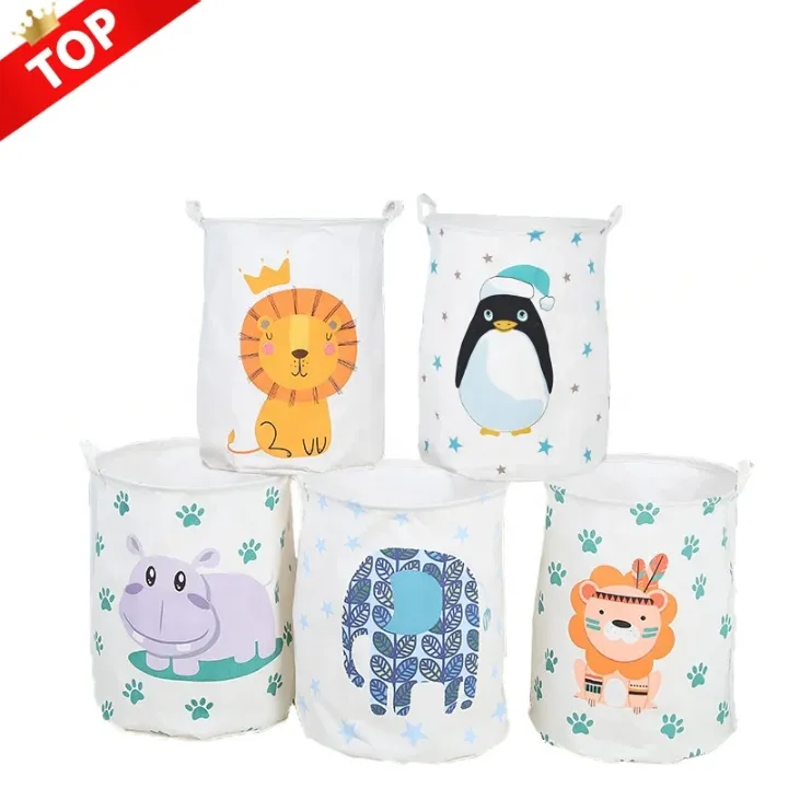 Paniers de Rangement pour Enfants – Motifs Animaux Mignons, Pliable et Léger