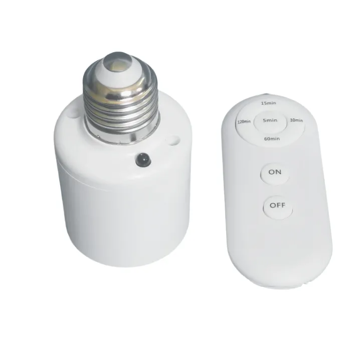 Douille de lampe intelligente avec télécommande – Minuterie programmable