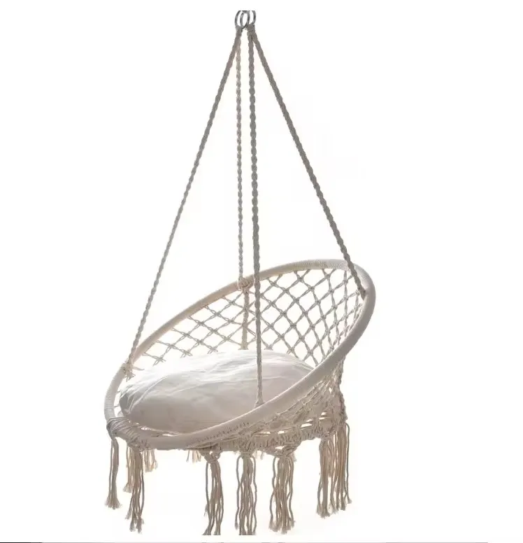 Balançoire Suspendue en Macramé - Style Œuf