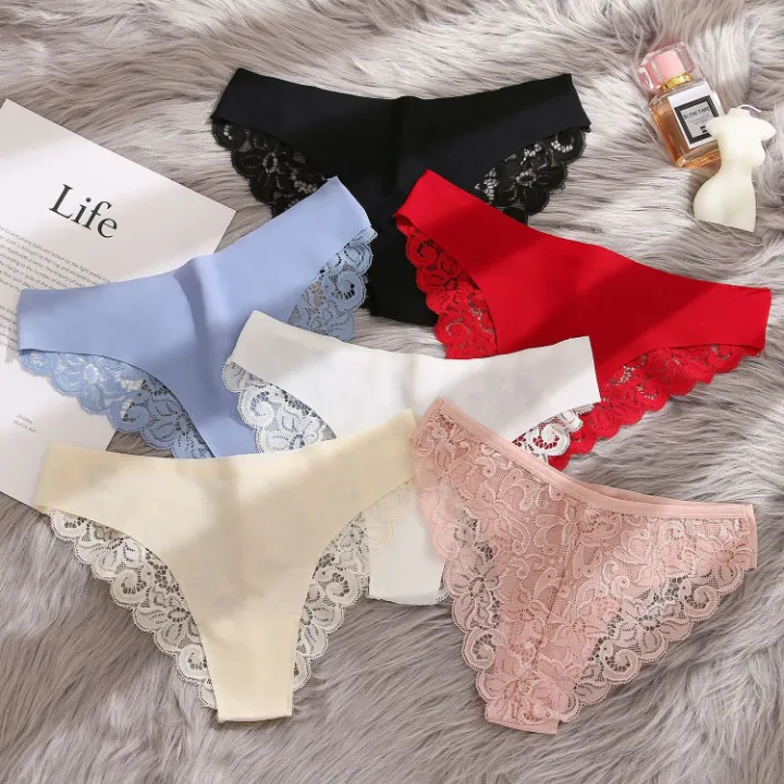 👙 Lot de Culottes Féminines Ultra Douces avec Dentelle – Confort & Élégance