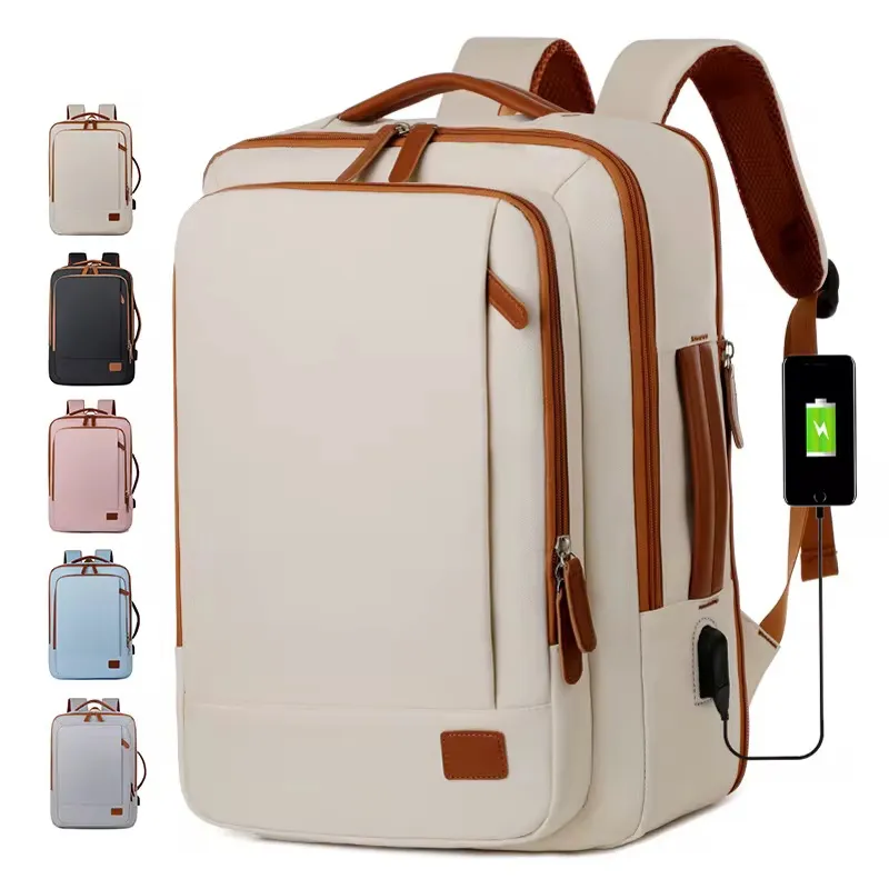 Sac à Dos pour Ordinateur Portable – Étanche, USB Intégré, Unisexe, Design Élégant et Personnalisable