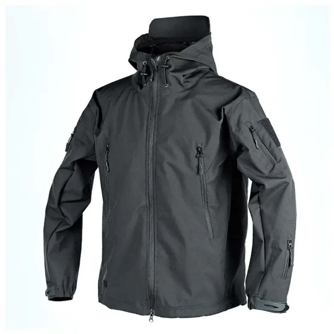 Veste Softshell Tactique Homme – Imperméable et Coupe-Vent Noir