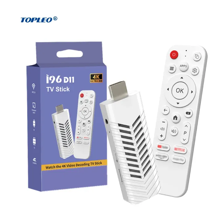 Topleo I96 D11 Android TV Stick – Smart TV 4K Ultra HD avec 8 Go RAM & 128 Go ROM, Android 14