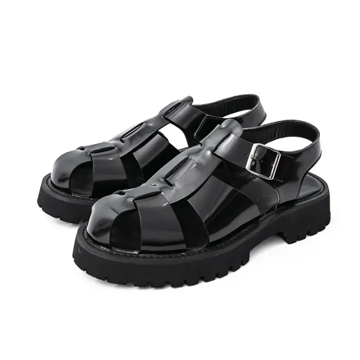 Sandales Fermées Homme – Style Pêcheur avec Semelle Épaisse Antidérapante