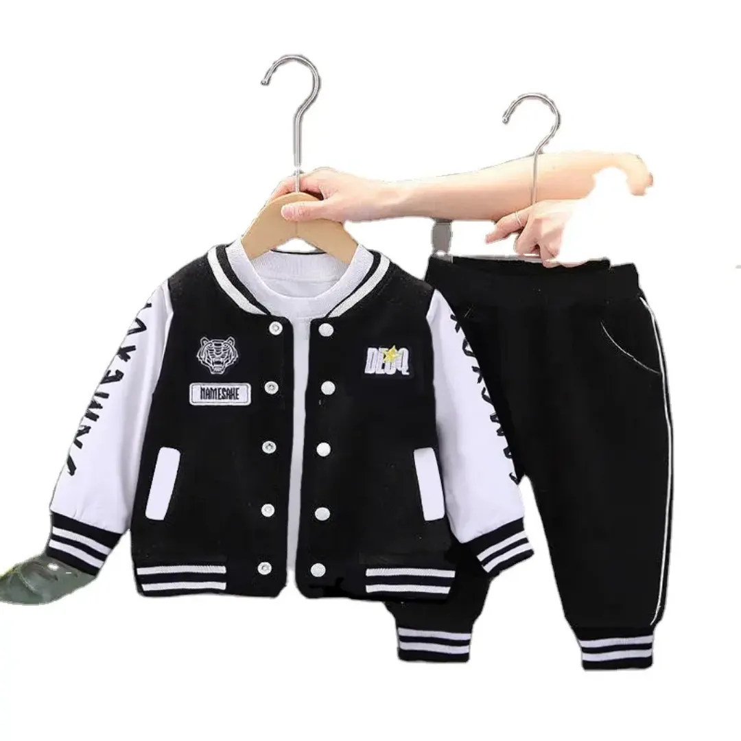 Ensemble enfant style universitaire – Veste varsity et pantalon assorti