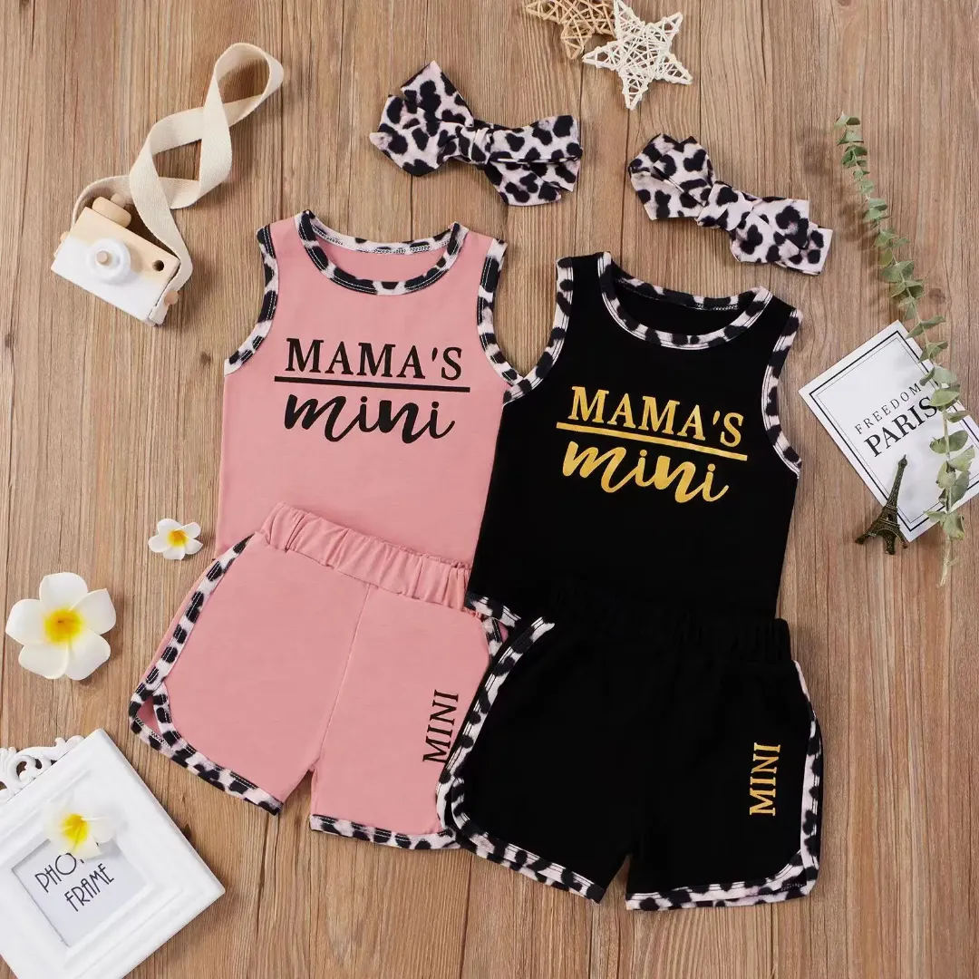 Ensemble 2 pièces pour filles - Manches volantes brodées