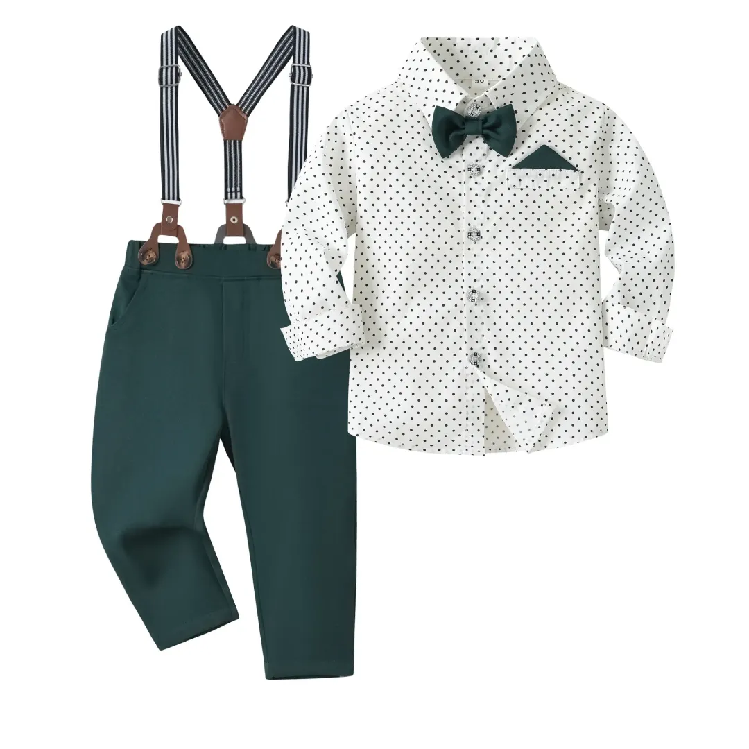 2024 Vente En Gros Coton Enfants Garçons Ensembles Vêtements Costumes