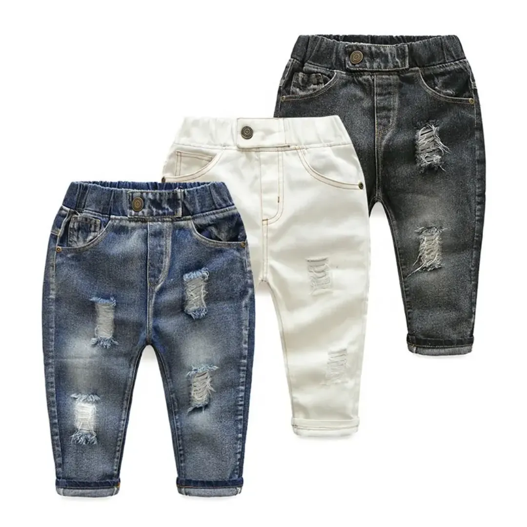 Prix de gros Nouveau style de pantalons pour enfants Pantalons jeans pour garçons