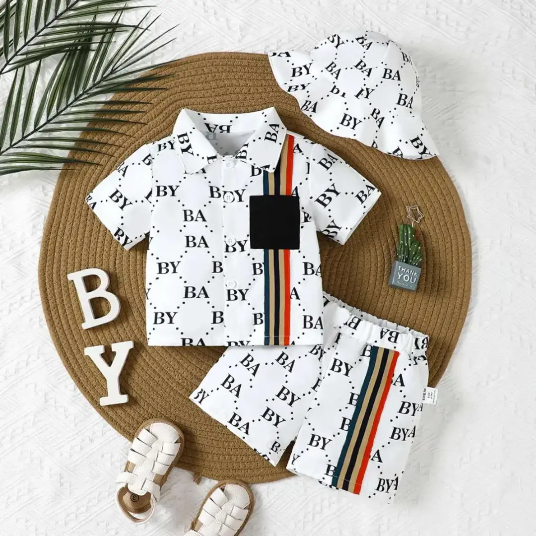 Ensemble vêtements d'été pour bébé garçon 2-6 mois