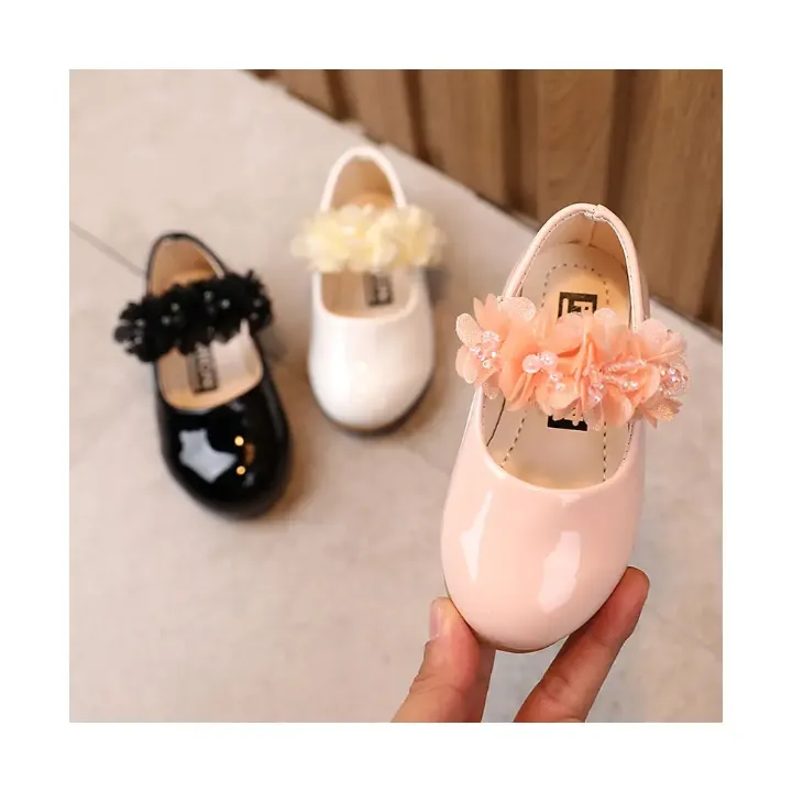 Chaussures en cuir de princesse pour filles