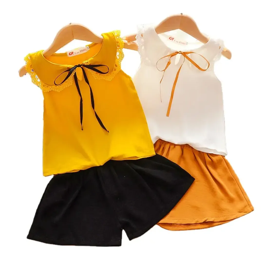 Ensemble deux pièces d'été pour petites filles - Style coréen