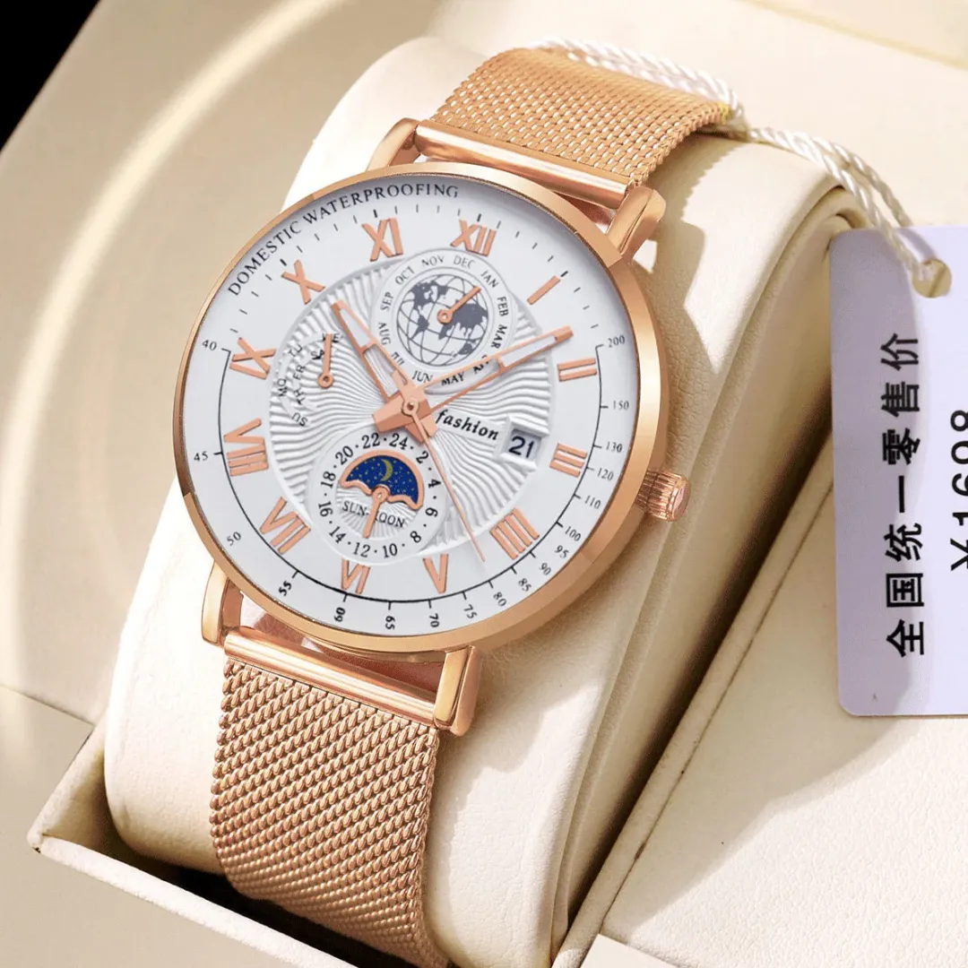 Nouvelle Mode de Montre-bracelet à Quartz pour Hommes Étanche et Lumineux