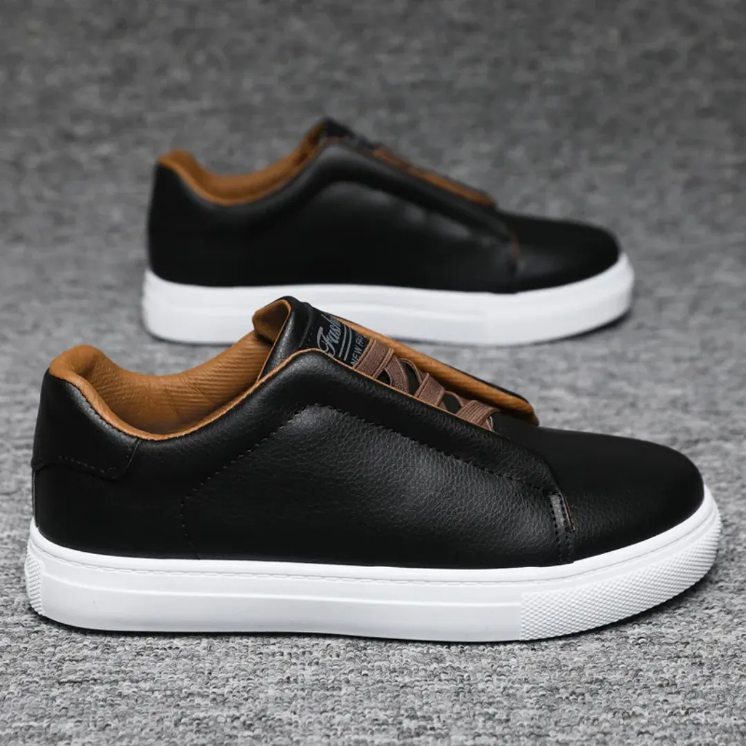 Chaussures de skate basses pour hommes - Couleur unie, durables et antidérapantes