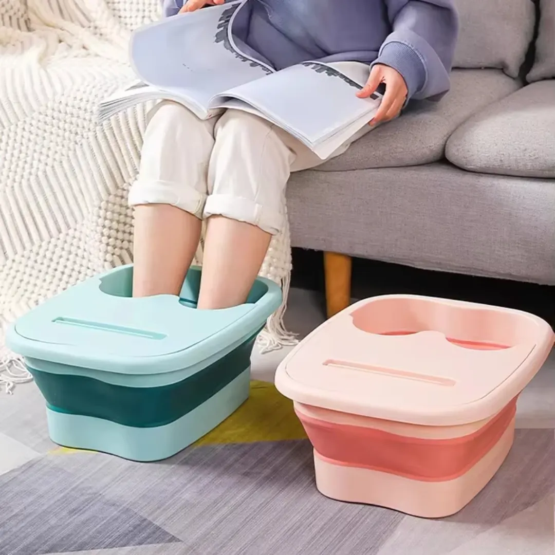 Seau de bain de pieds pliable Spa avec fonction de massage