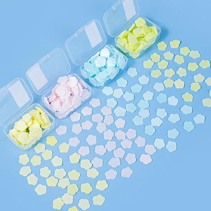 Bain parfumé Confettis Pétale Fleur Savon Lavage à la main Papier Savon