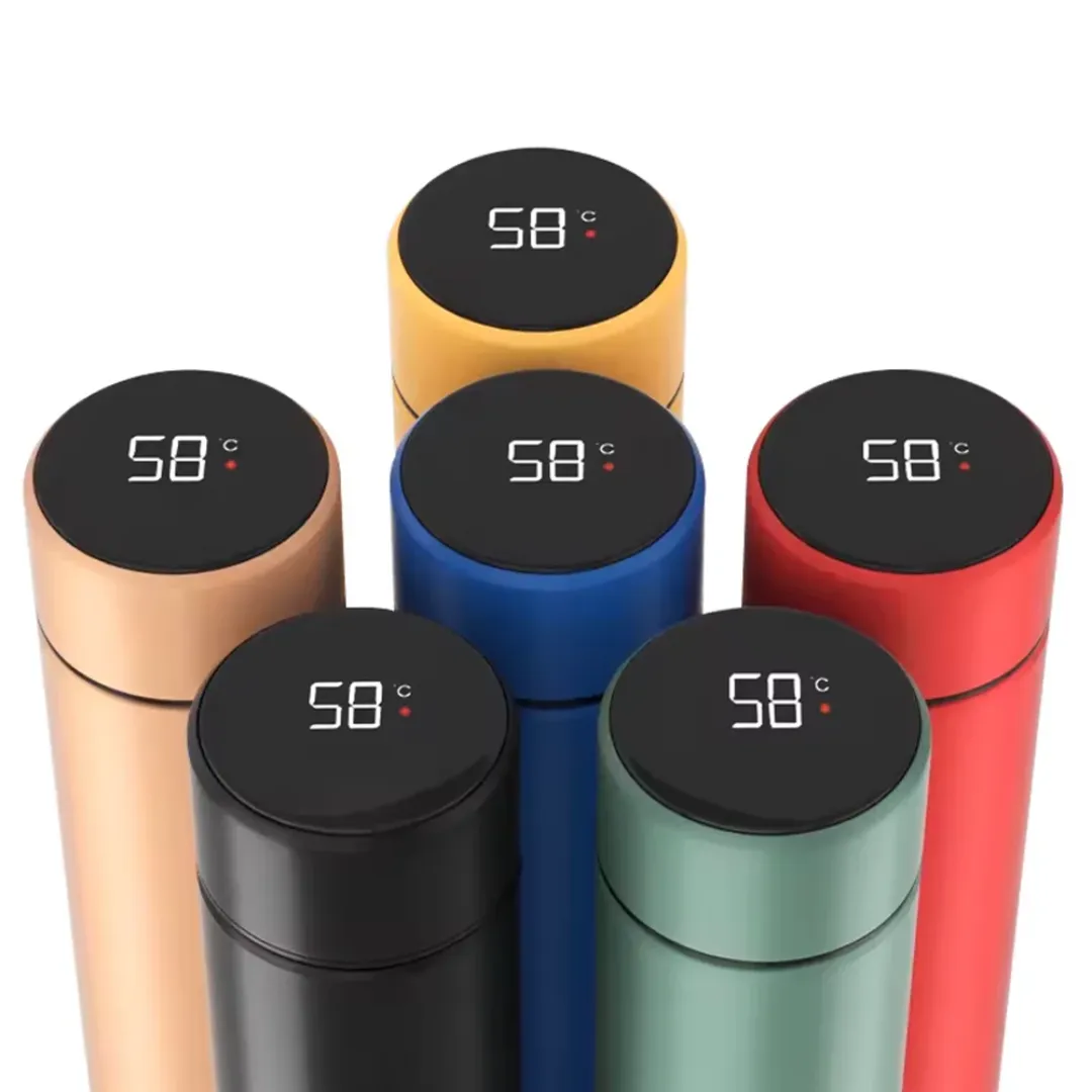 Termo Smart 500ml LED Affichage de la température Bouteille d'eau isolante en acier inoxydable