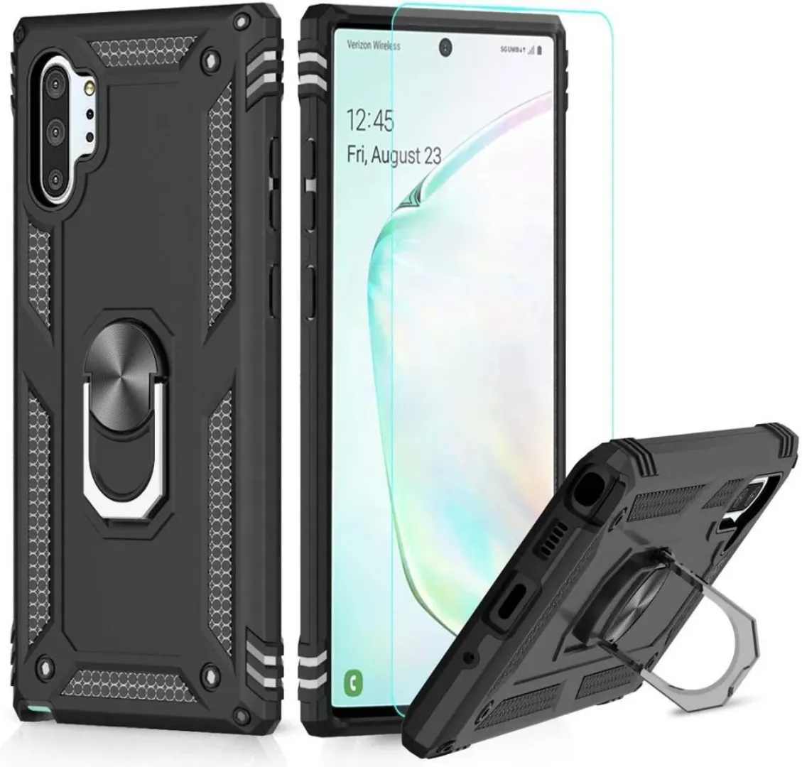 Fengleyi — Coque pour Samsung Galaxy Note 10 Plus, 5G, Pro avec Support Anneau