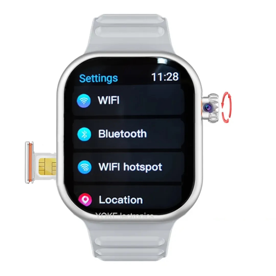 Montre Intelligente 4G/5G Android avec Carte SIM pour Hommes