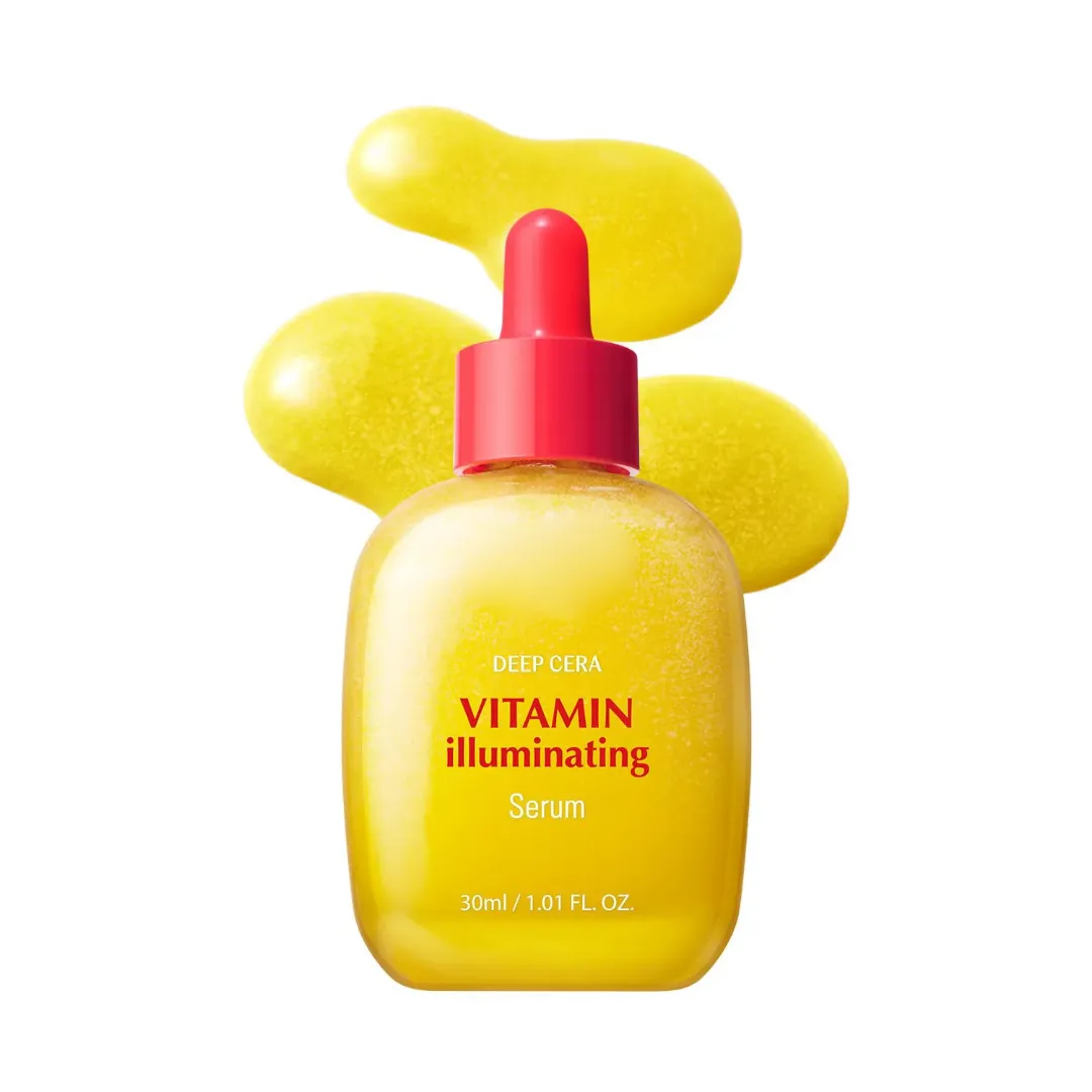 Vitamine Illuminateur Hydratant pour Essence Sérum Réparateur de Soins de la Peau Bakuchiol Sérum Visage Éclaircissant Anti-Âge 30ml